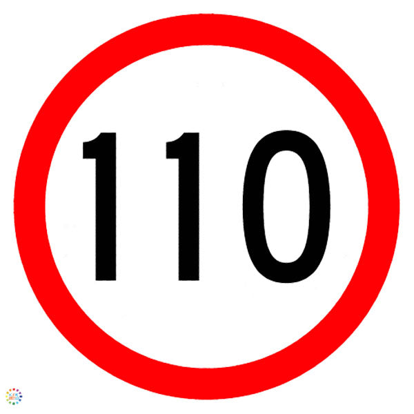 110KM Speed Sign | K2K Signs Australia
