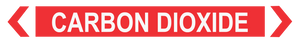 2 Way Arrow Carbon Dioxide - Pipe Marker Labels