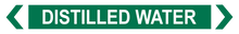 Load image into Gallery viewer, 2 Way Arrow Distilled Water - Pipe Marker Labels