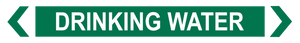 2 Way Arrow Drinking Water - Pipe Marker Labels