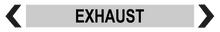 Load image into Gallery viewer, 2 Way Arrow Exhaust - Pipe Marker Labels