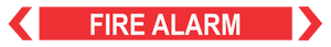 2 Way Arrow Fire Alarm - Pipe Marker Labels