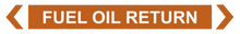 Load image into Gallery viewer, 2 Way Arrow Fuel Oil Return - Pipe Marker Labels