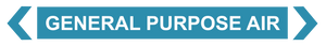 2 Way Arrow General Purpose Air - Pipe Marker Labels