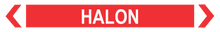 Load image into Gallery viewer, 2 Way Arrow Halon - Pipe Marker Labels