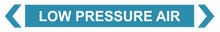 Load image into Gallery viewer, 2 Way Arrow Low Pressure Air - Pipe Marker Labels