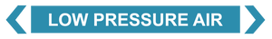 2 Way Arrow Low Pressure Air - Pipe Marker Labels