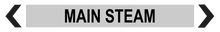 Load image into Gallery viewer, 2 Way Arrow Main Steam - Pipe Marker Labels