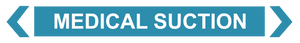 2 Way Arrow Medical Suction - Pipe Marker Labels