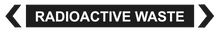 Load image into Gallery viewer, 2 Way Arrow Radioactive Waste - Pipe Marker Labels