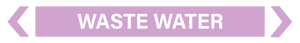 2 Way Arrow Waste Water - Pipe Marker Labels