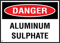 Danger Aluminum Sulphate