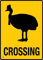 Cassowary Crossing Sign