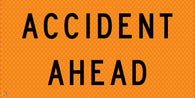 Accident Ahead - Multi Message Temporary Road Traffic Sign 