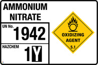 Ammonium Nitrate Signage