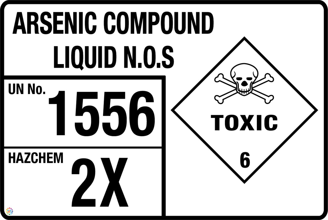 Arsenic Compound Liquid N.O.S Storage Panel