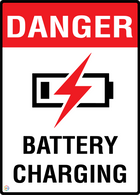 Danger Battery Charging