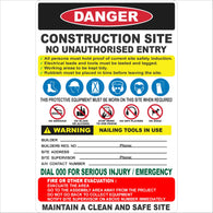 Construction Site Builder Sign