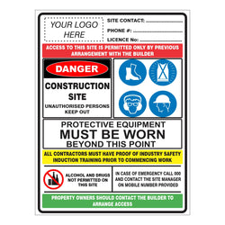Owner Builder / Custom Builder Construction Site Safety Sign
