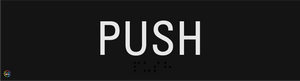 Push - Braille and Tactile Sign