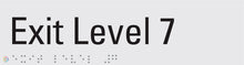 Load image into Gallery viewer, Exit Level 7 - Braille and Tactile Sign