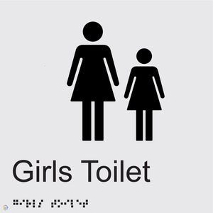 Girls Toilet - Braille and Tactile Sign
