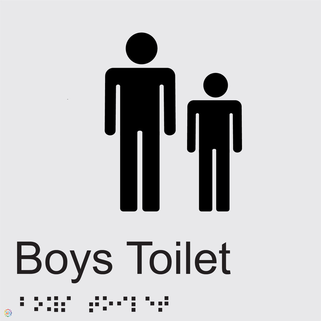 Boys Toilet - Braille and Tactile Sign