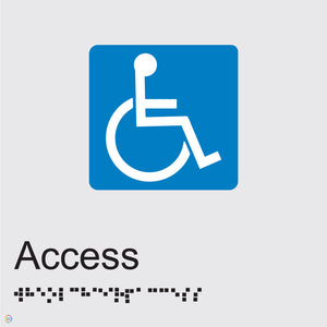 Disabled Access - Braille and Tactile Sign