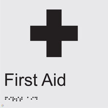 Load image into Gallery viewer, First Aid - Braille and Tactile Sign