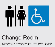 Load image into Gallery viewer, Change Disabled Toilet - Braille and Tactile Sign