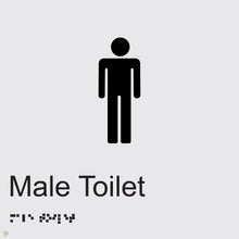 Load image into Gallery viewer, Male Toilet - Braille and Tactile Sign