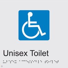 Load image into Gallery viewer, Unisex Disabled Toilet - Braille and Tactile Sign