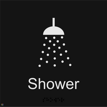 Load image into Gallery viewer, Shower - Braille and Tactile Sign