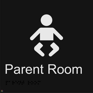 Baby Change Parent Room - Braille and Tactile Sign