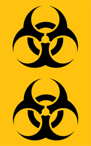 Biological Hazard - Supplementary Pipe Marker Labels