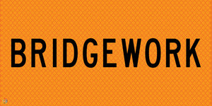 Bridgework - Multi Message Temporary Road Traffic Sign 