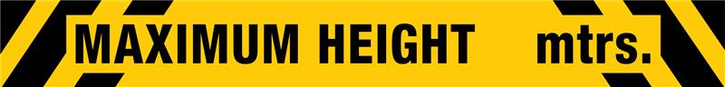 Maximum Height Sign