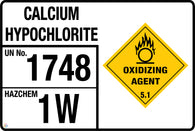 Calcium Hypochlorite Storage Sign