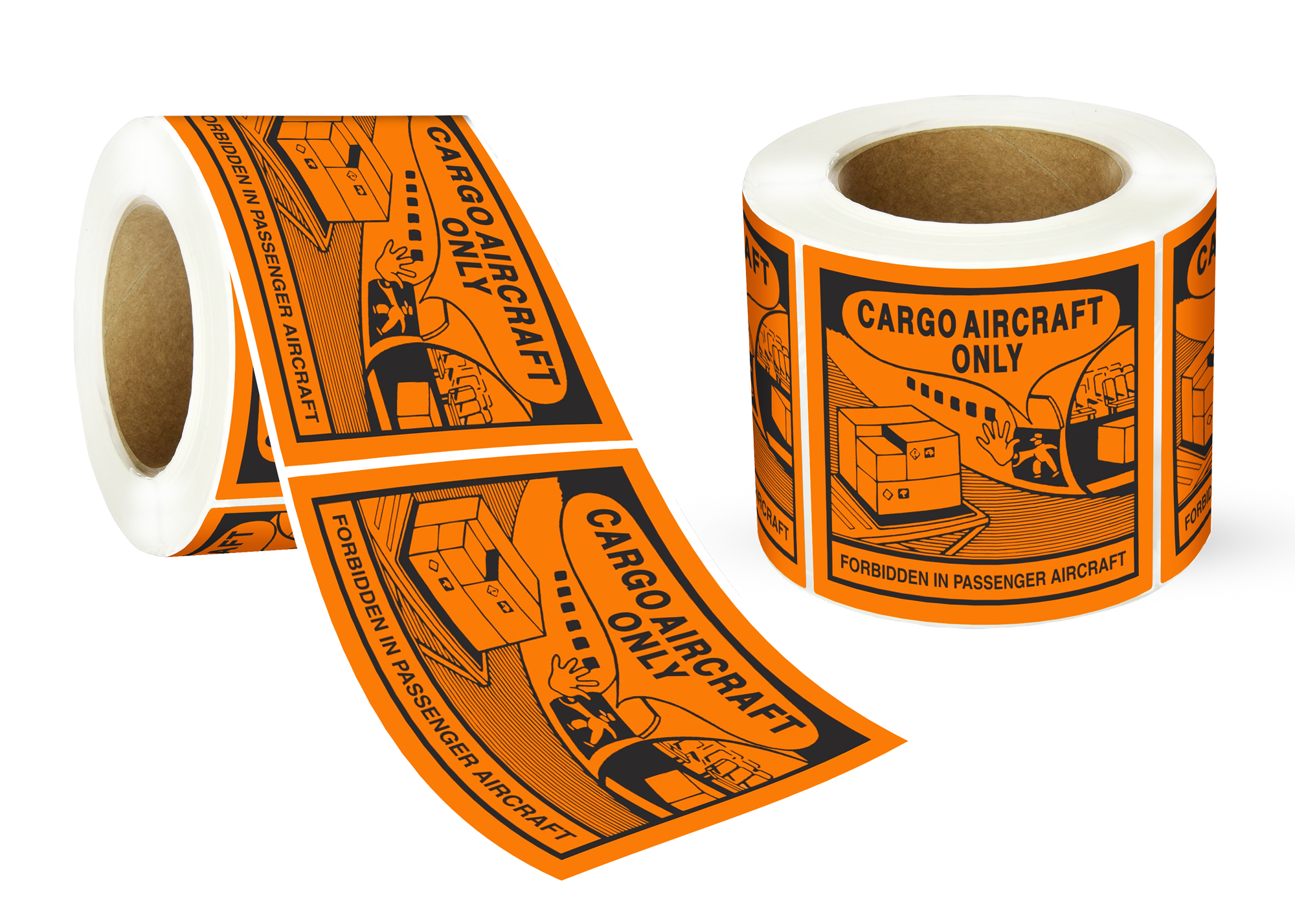 Model Aircraft Label Cargo Aircraft Only Label Roll | K2K SIGNS – K2K Signs