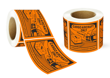 Load image into Gallery viewer, Cargo Aircraft Only Labels - 120mm (W) x 110mm (H) Label Roll