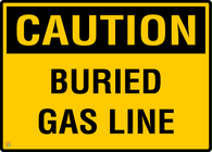 Caution – Buried Gas Line sign