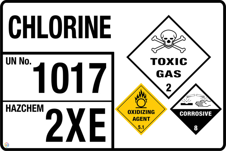Chlorine Signage | K2K Signs Australia