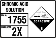 Chromic Acid Solution Signage