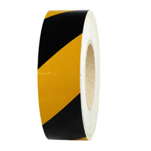 Load image into Gallery viewer, Class 2 - Yellow/Black Hazard Retro Reflective Chevron Marking Tape Roll2