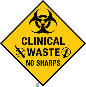Clinical Waste No Sharps Sign
