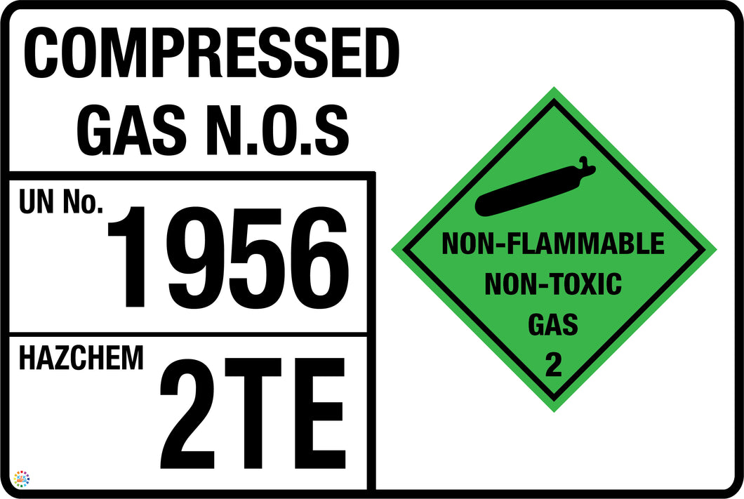 Compressed Gas N.O.S Signage