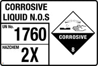 Corrosive Liquid N.O.S Signage