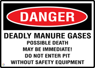 Danger Deadly Manure Gases