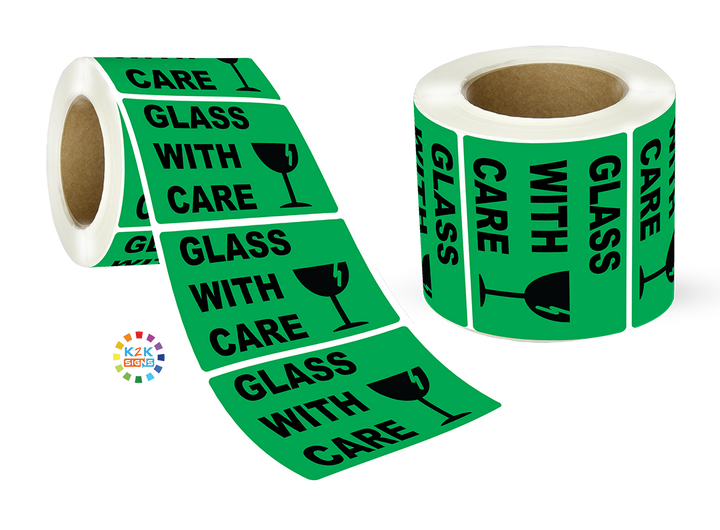 Glass with care - Label Roll