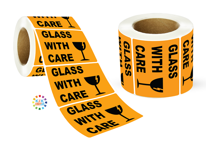 Glass with care - Label Roll